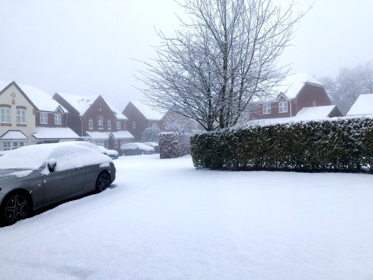 Charity event called off as much of Shropshire wakes to a covering of snow