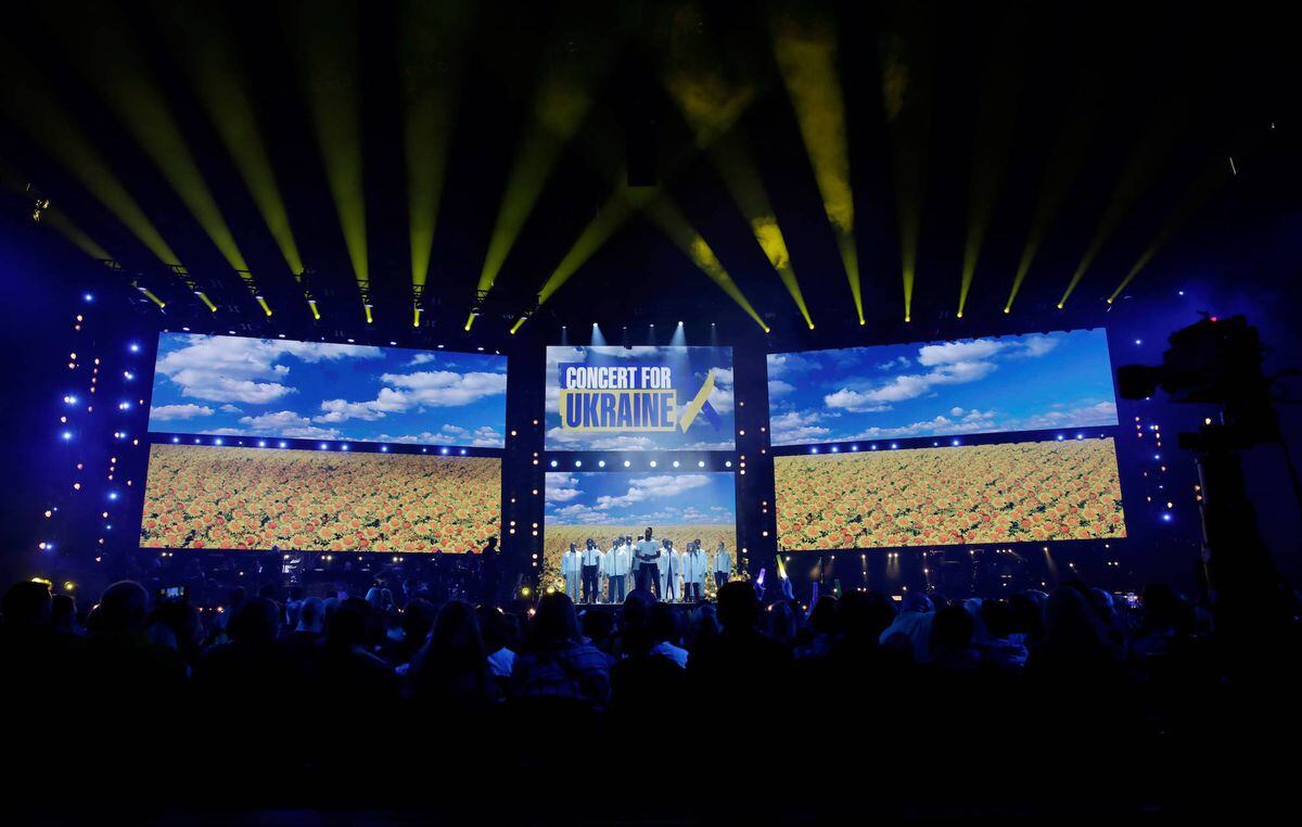 Concert for Ukraine, held at Resorts World Arena