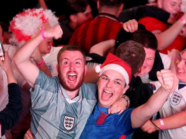Fans watch England v Senegal – FIFA World Cup 2022