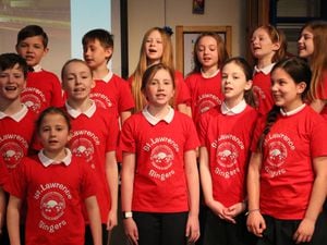 St Lawrence's Primary School, Church Stretton, put on their own show after the Big Sing was cancelled