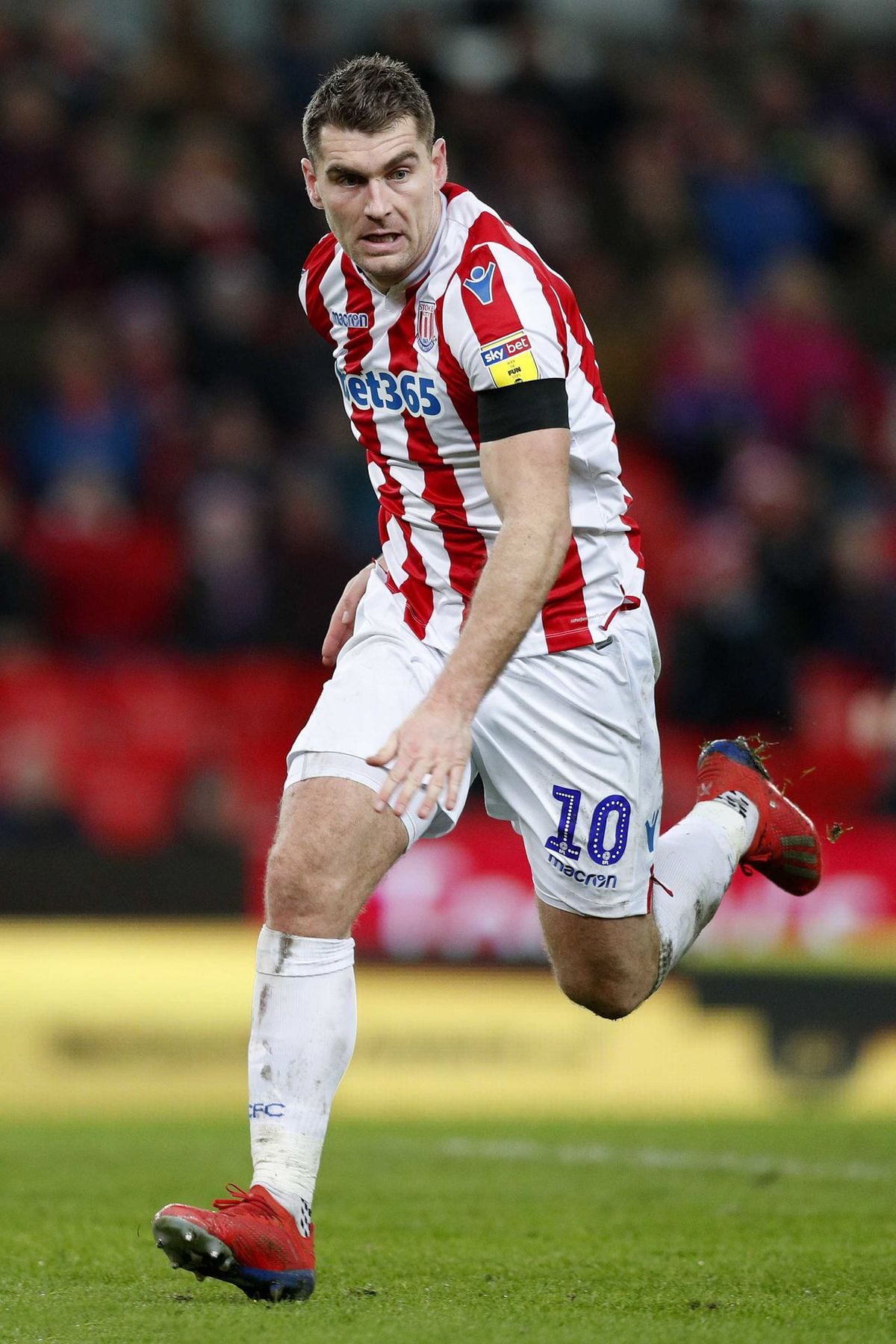 Stoke City striker Sam Vokes has been on Shrewsbury's radar