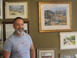Paul Hopkins from the Stoneway Gallery who will be exhibiting art at the trail