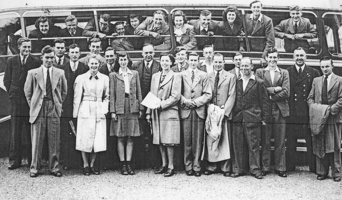 Shawbury YFC members in the 1950s 