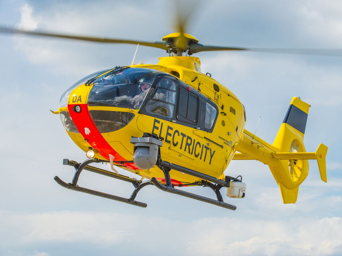A WPD helicopter. Photo: Neil Phillips