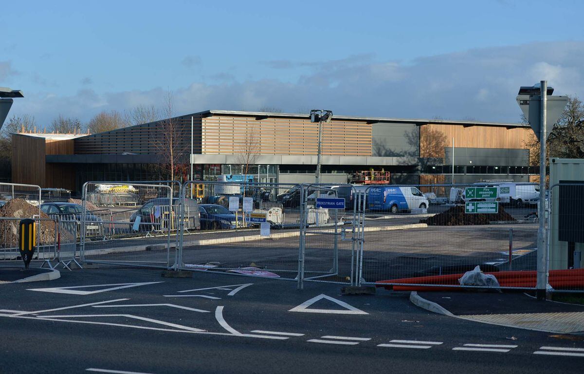 Construction work of the new Aldi store began last year