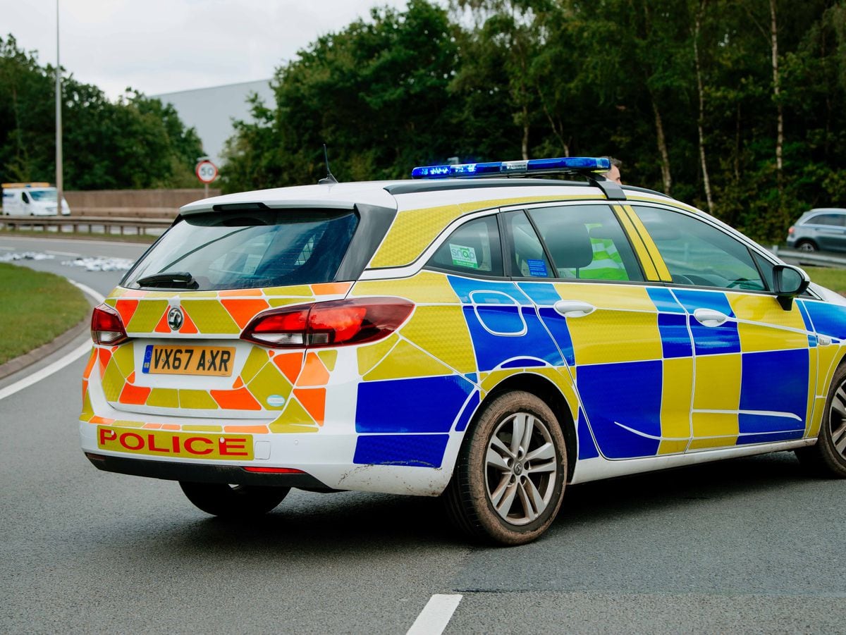 Person taken to hospital after car 'rolls over' in M54 crash near Telford 