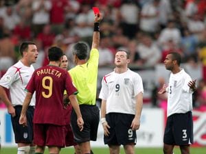 Wayne Rooney was sent off in the 2006 World Cup quarter-final defeat to Portugal