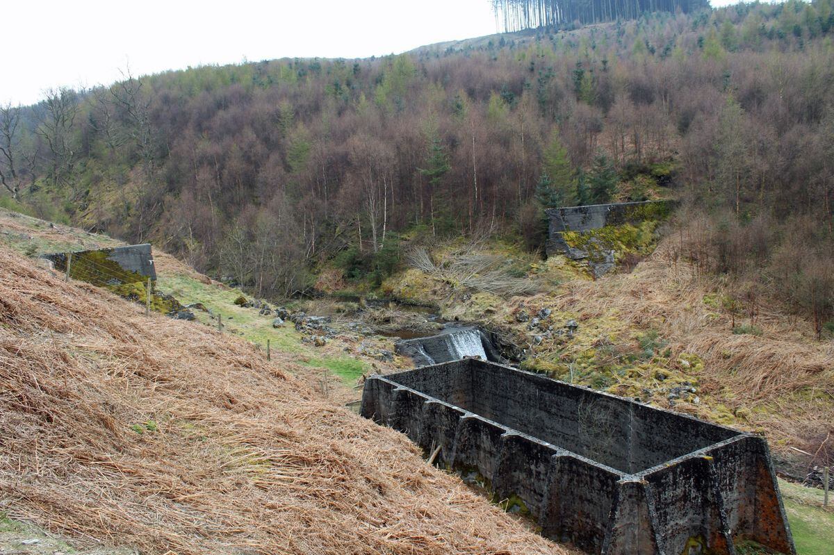 Remains of Nant-y-Gro dam