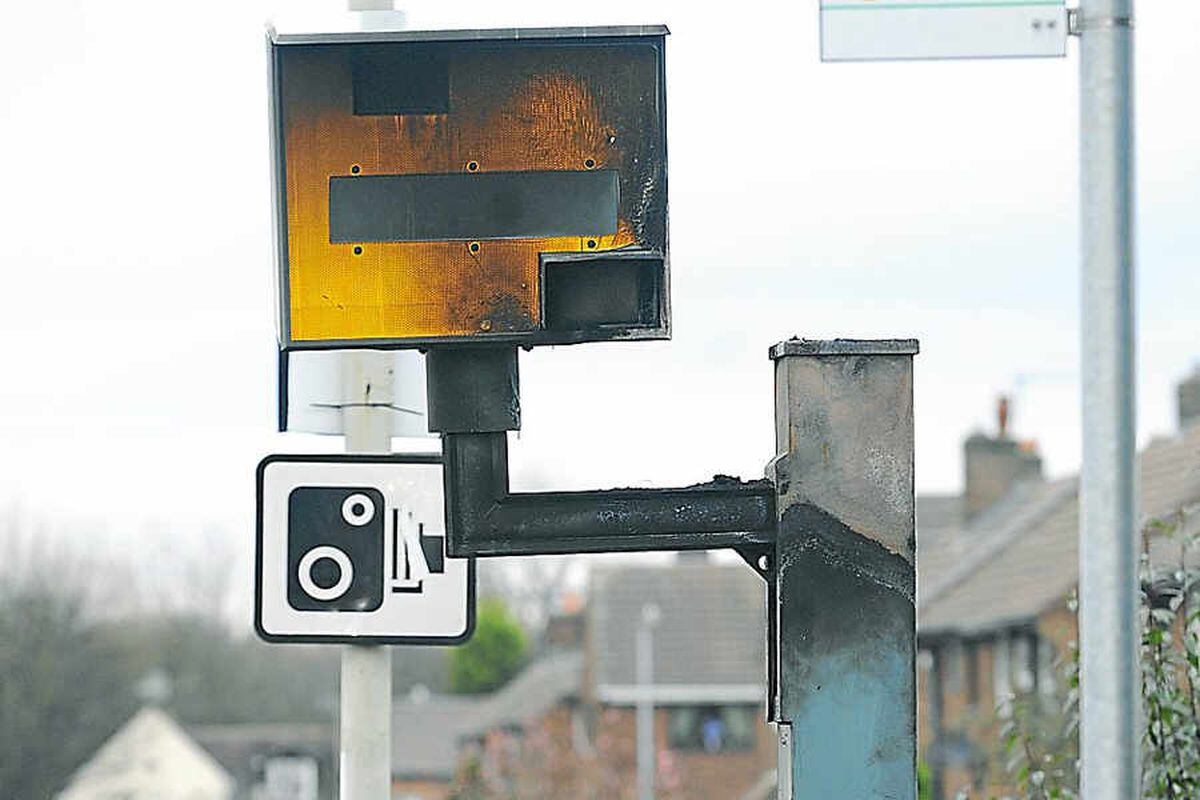 Telford speed camera attacked by arsonists