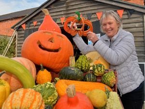 Lynda Jones from Llynclys Hall Farm is ready for a bumper pumpkin season