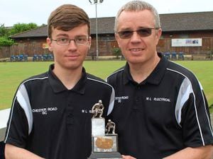 Ben and Carl Hinton won the Shropshire Father & Son doubles – beating Wayne and Steve Rogers in the final