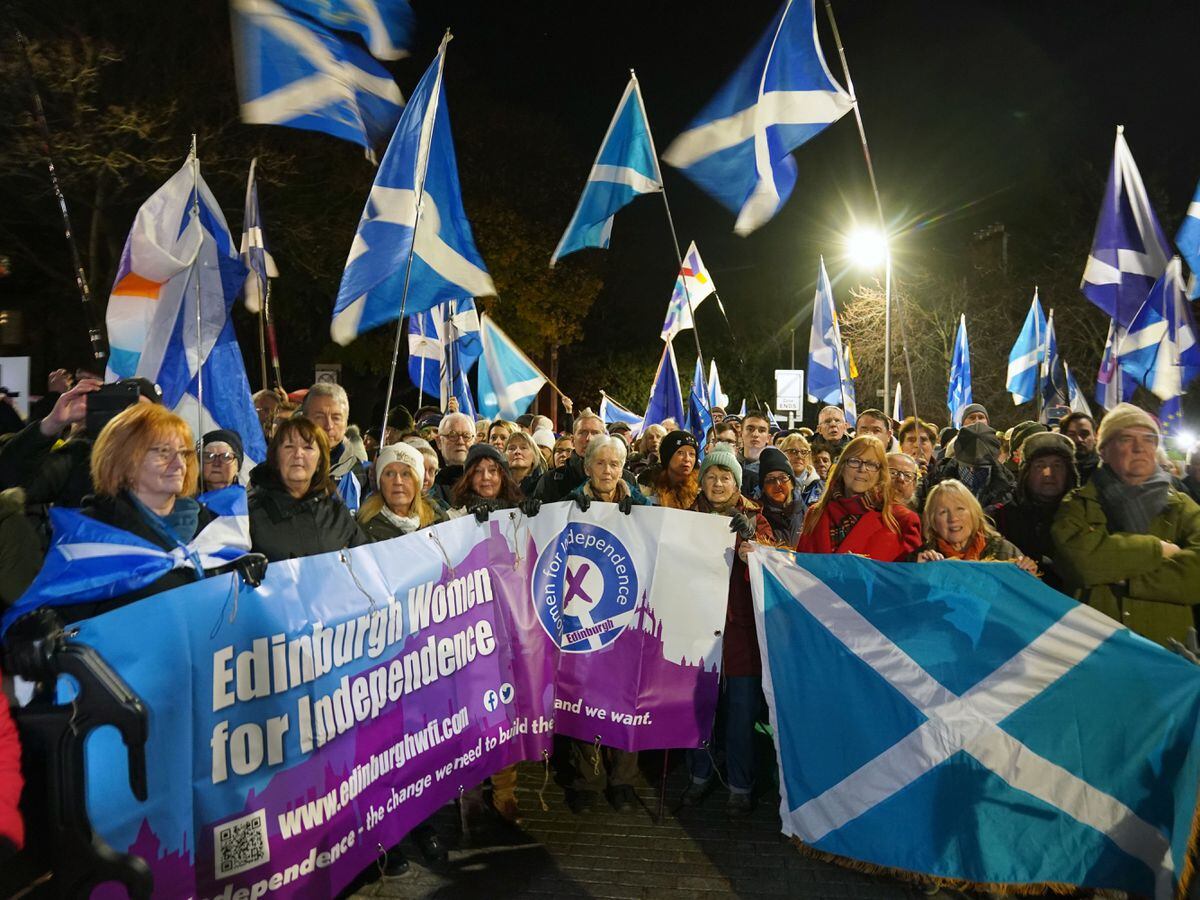 Scottish independence rally