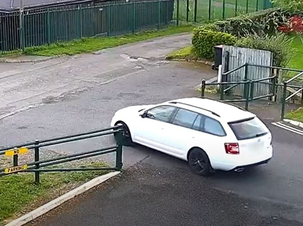 Howes' car is caught on CCTV leaving the car park. Picture: Telford & Wrekin Council YouTube channel