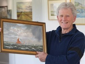 Robert Luckhurt's son, David, is exhibiting his late father's paintings