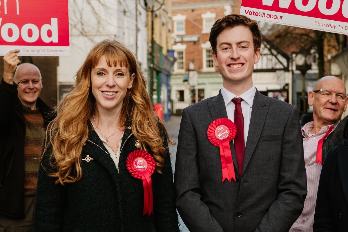 Ben Wood with Labour deputy leader Angela Rayner