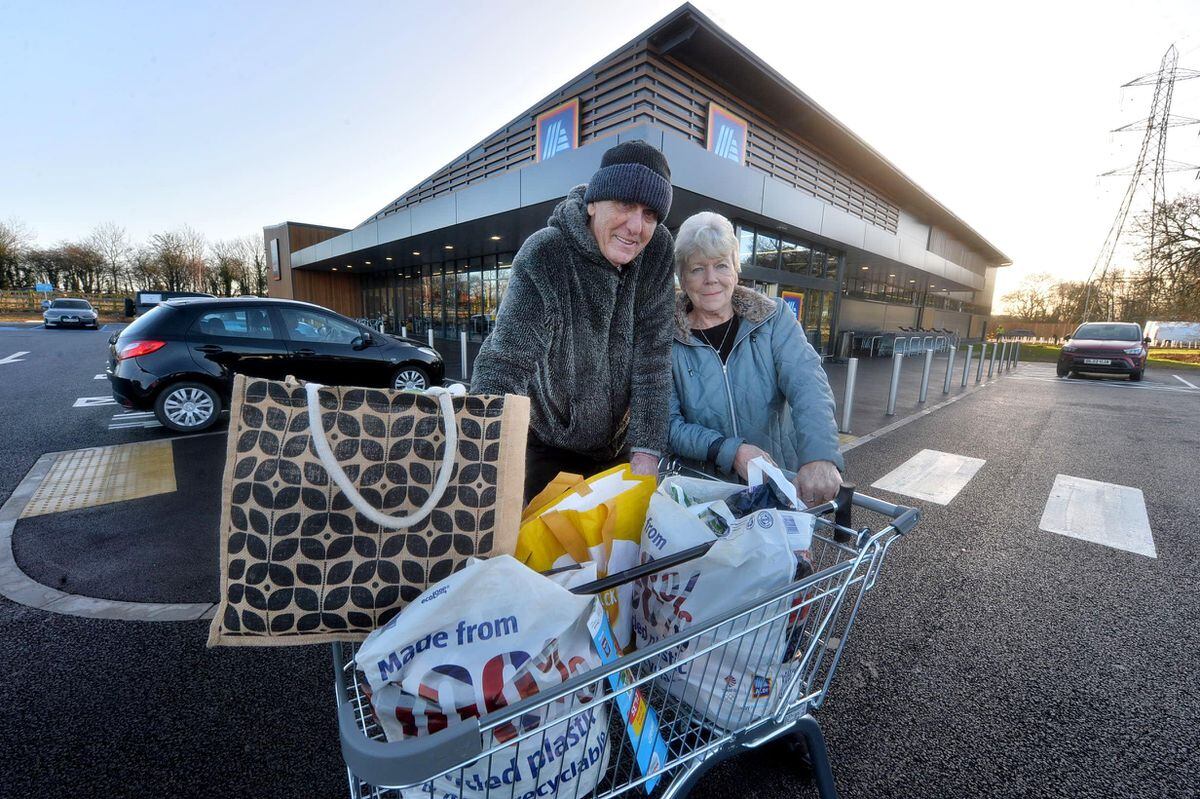 Ron and Norma Offland tried out the new Aldi