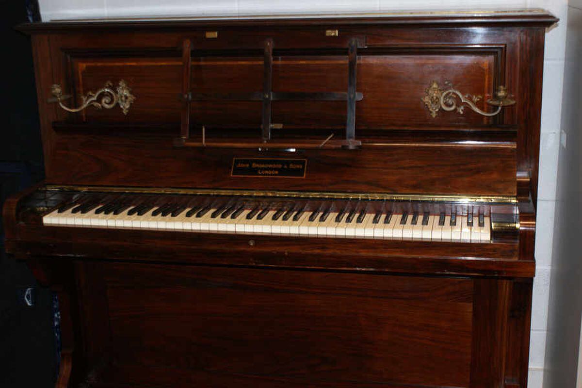 The piano the gold was found in