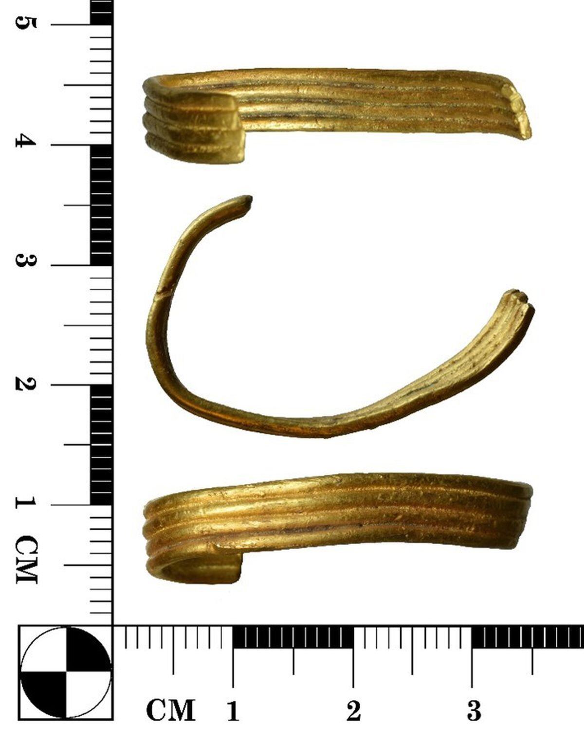 Gold penannular ring. Picture: British Museum Portable Antiquities Service