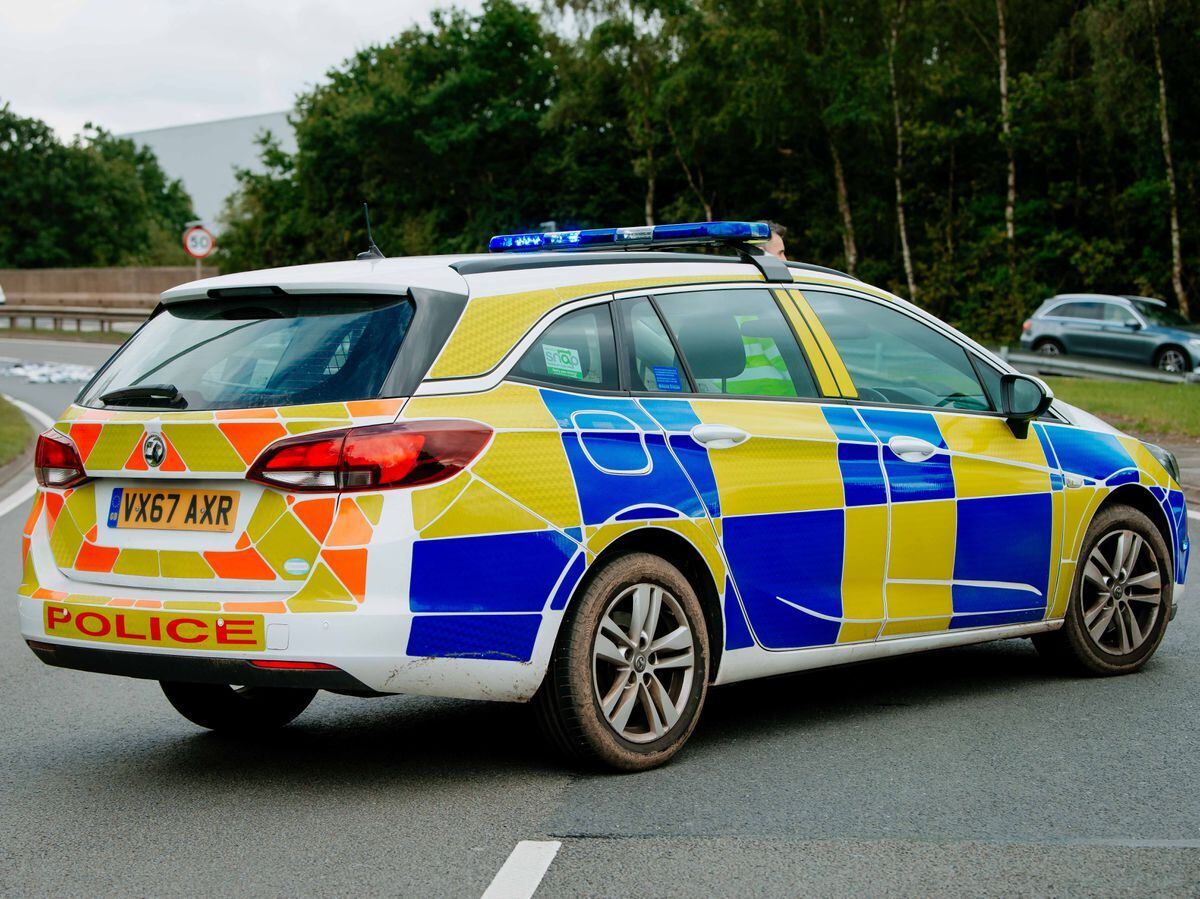 Police were called to reports of a military shell on the M54