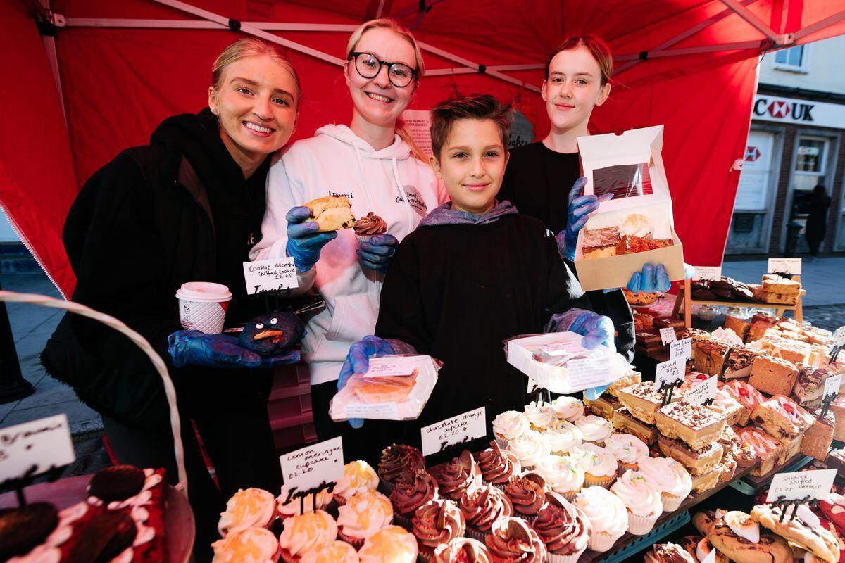 Newport Food Frenzy. In Picture: Immi Cakes and Bakes based in Telford: Maddie Kelly, Immi Kelly, Jack Jalbind and Sophie Ross.