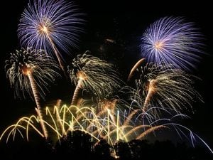 Fireworks at Weston Park ... Picture:  MLE Pyrotechnics