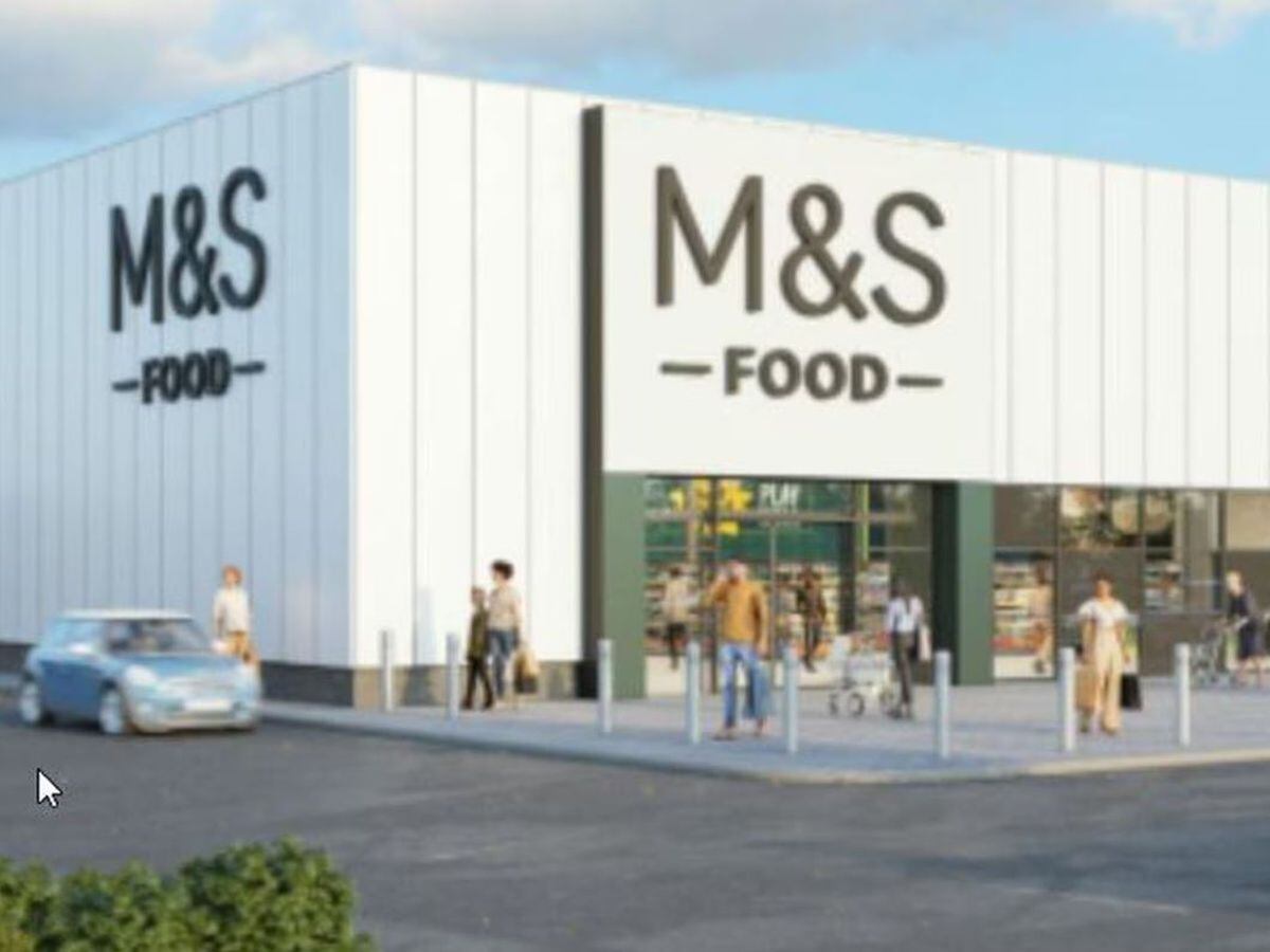 How the M&S Food Hall would look. Picture: Corstorphine and Wright.