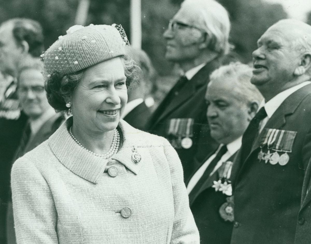 The Queen visited Shugborough Hall, near Stafford, in 1980