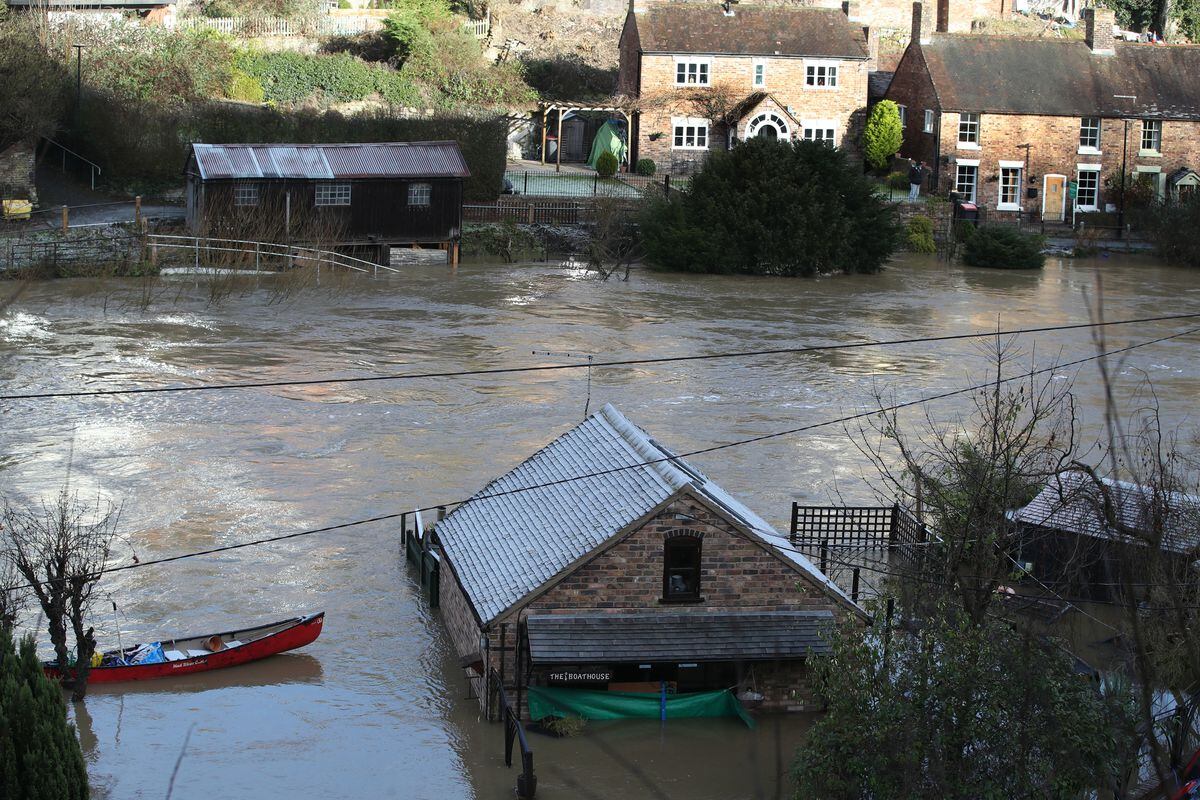 Flooding in Ironbridge. Nick Potts/PA Wire. 