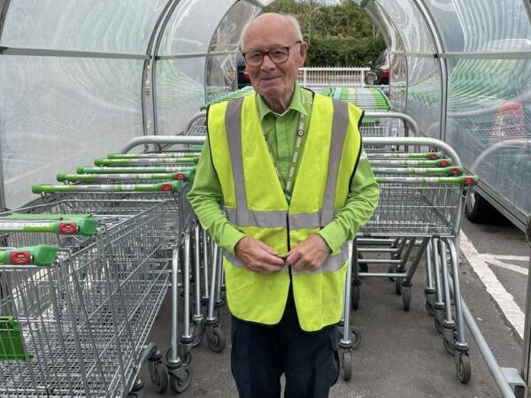 John Bumford, 89, is one of Asda's oldest colleagues