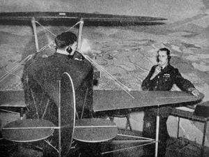 The trainer was an early form of flight simulator.