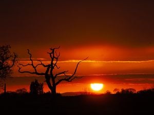Brian Robert's stunning photo of the sunset over Wem