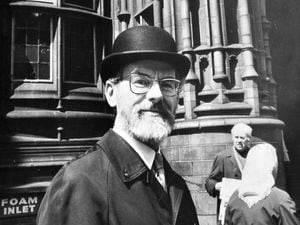 Wolverhampton solicitor John Lishman outside Birmingham High Court after making a bail application for Milhench in May 1974.