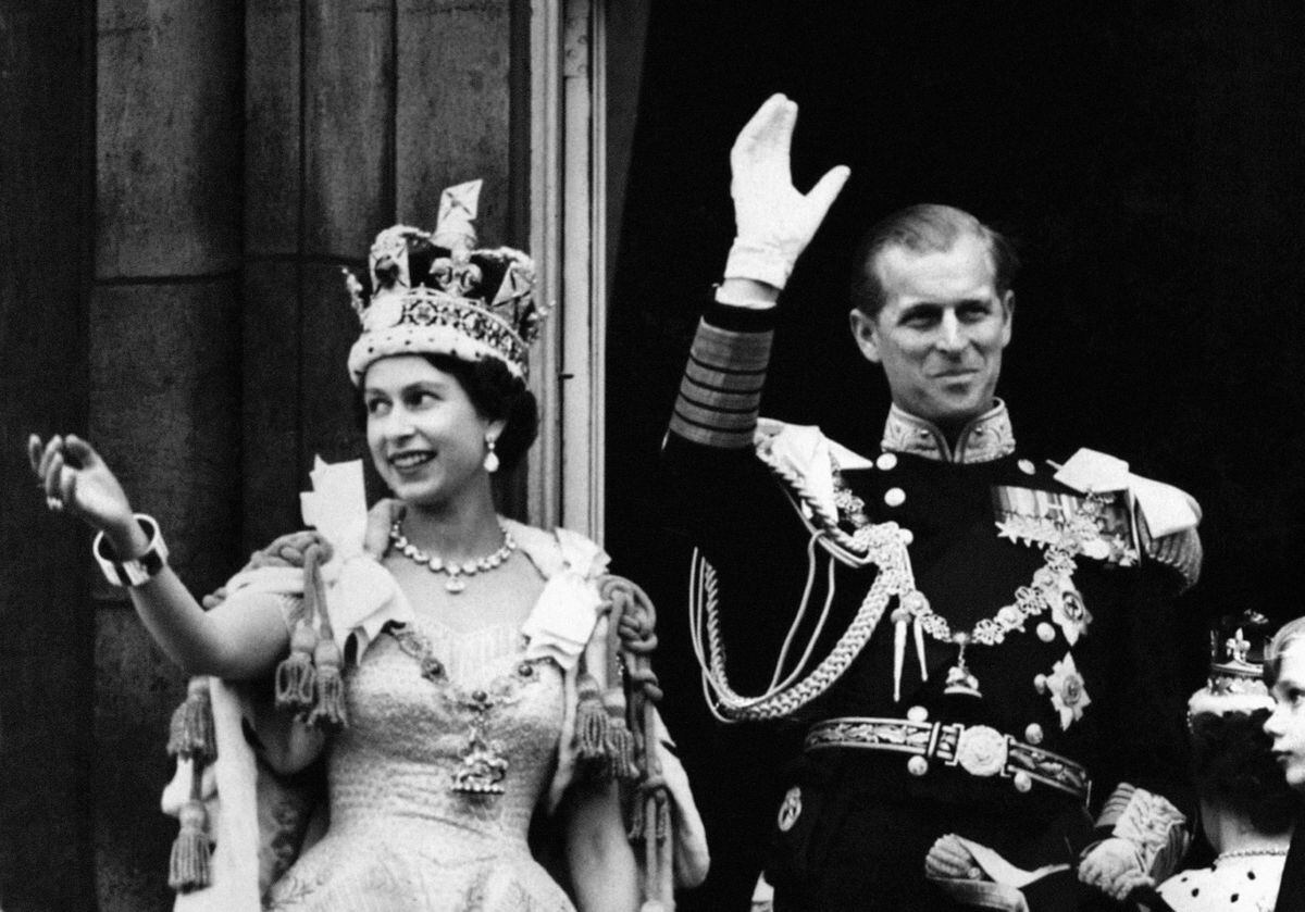 Queen Elizabeth II on her coronation day in June 1953