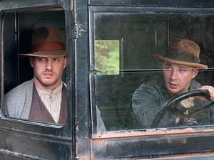 Tom Hardy and Shia LaBeouf as Forrest and Jack Bondurant in Lawless