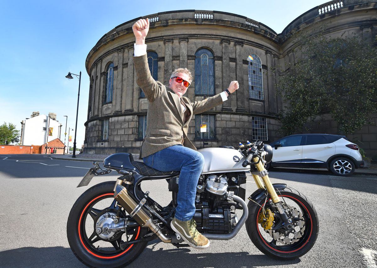 Organiser Will Hanmer at the annual Distinguished Gentleman's Ride in Shrewsbury