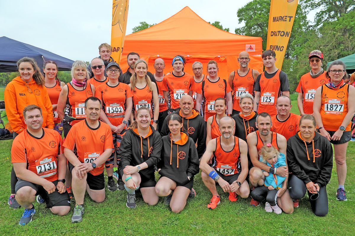 Market Drayton Running Club turned out in force for their hometown 10k