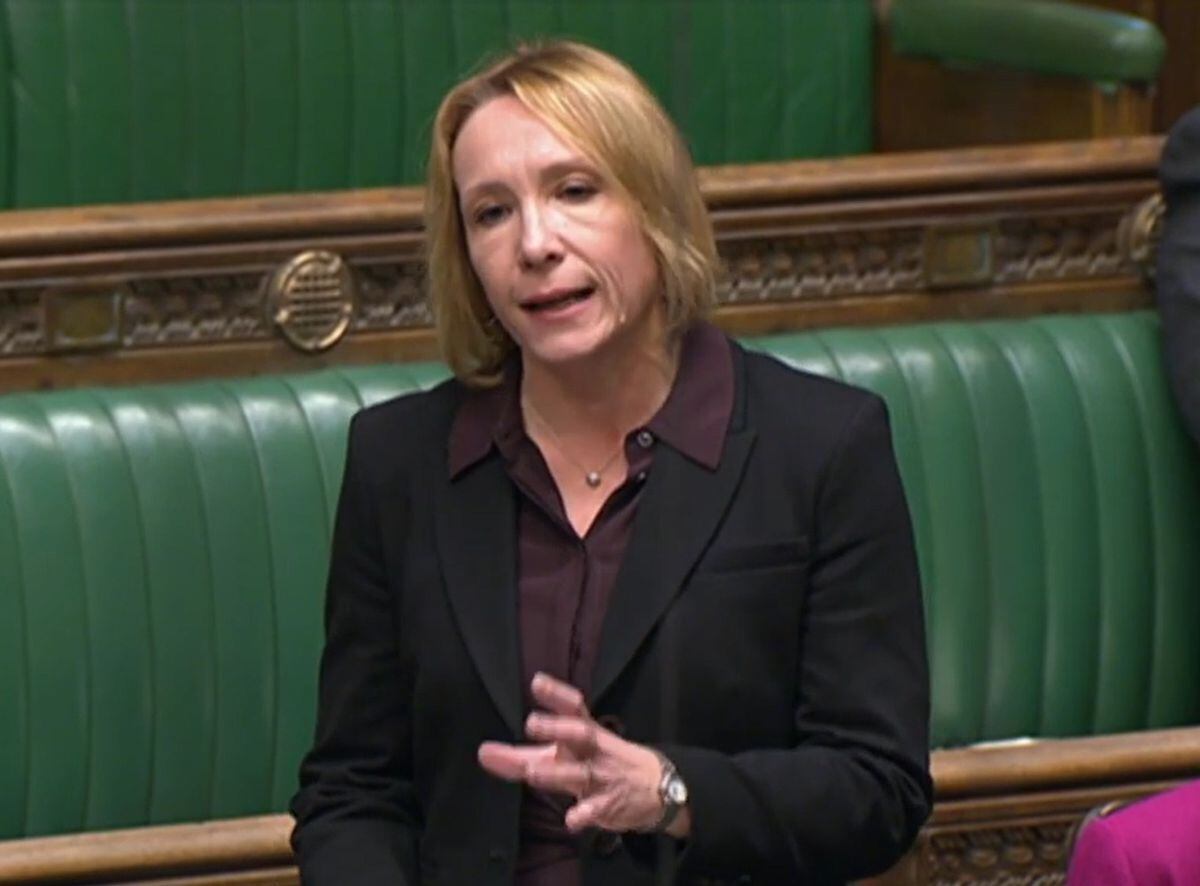 Helen Morgan questioning Grant Shapps in the Commons