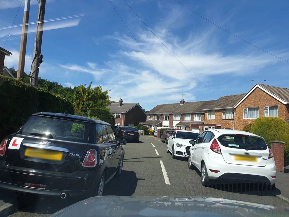 Cars parked in Church Stretton blocked pavements, roads and driveways