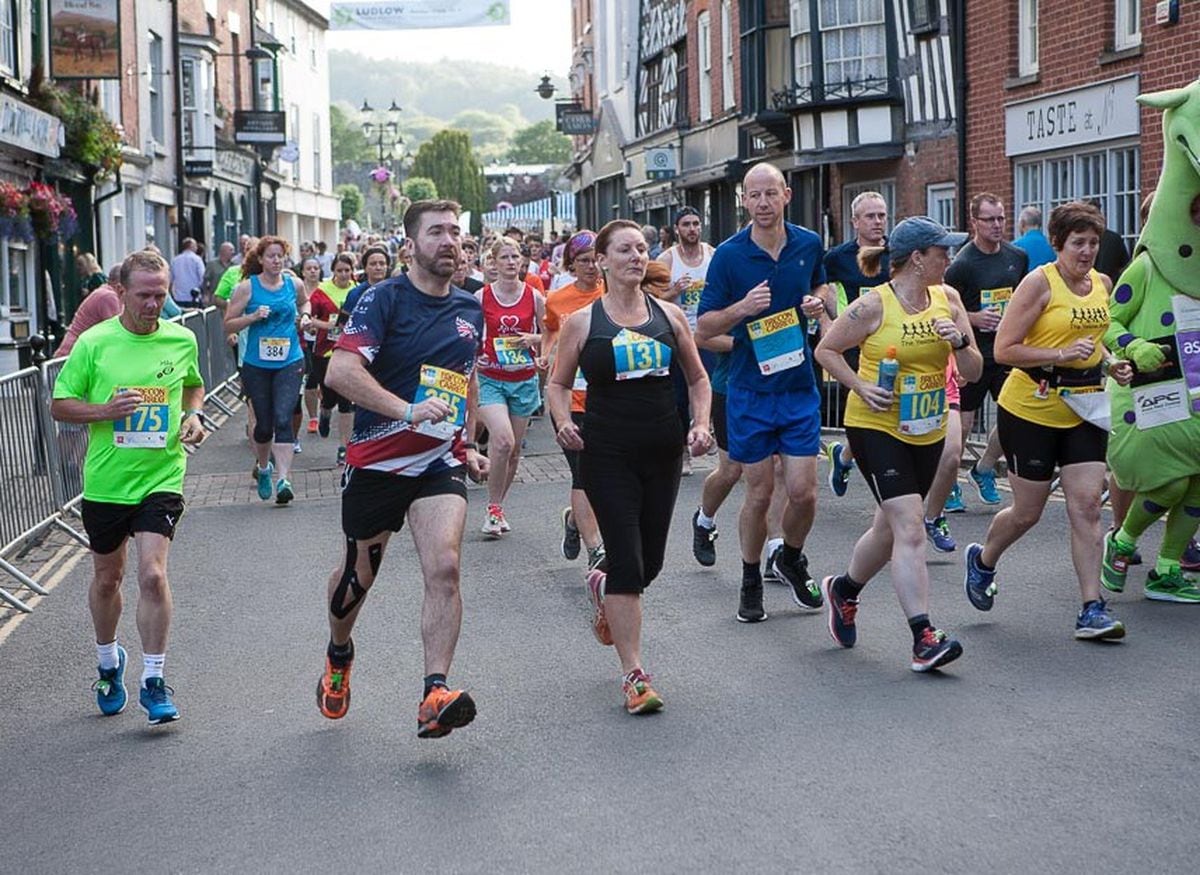 Runners in the 2019 Ludlow 10 race. Picture: David Woodfield