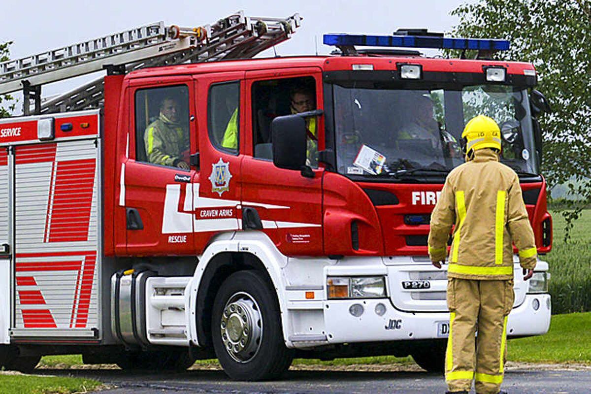 Tractor severely damaged in Shropshire fire