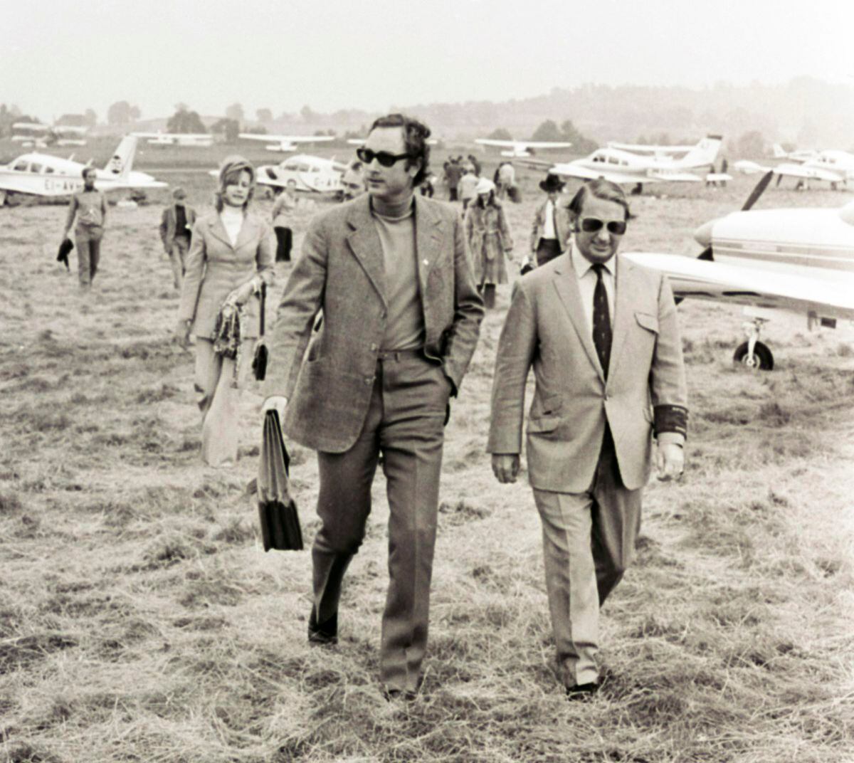 Prince William of Gloucester, left, moments before his death. Picture: Ray Bradbury