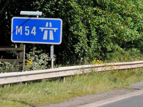Motorists are experiencing delays on the M54