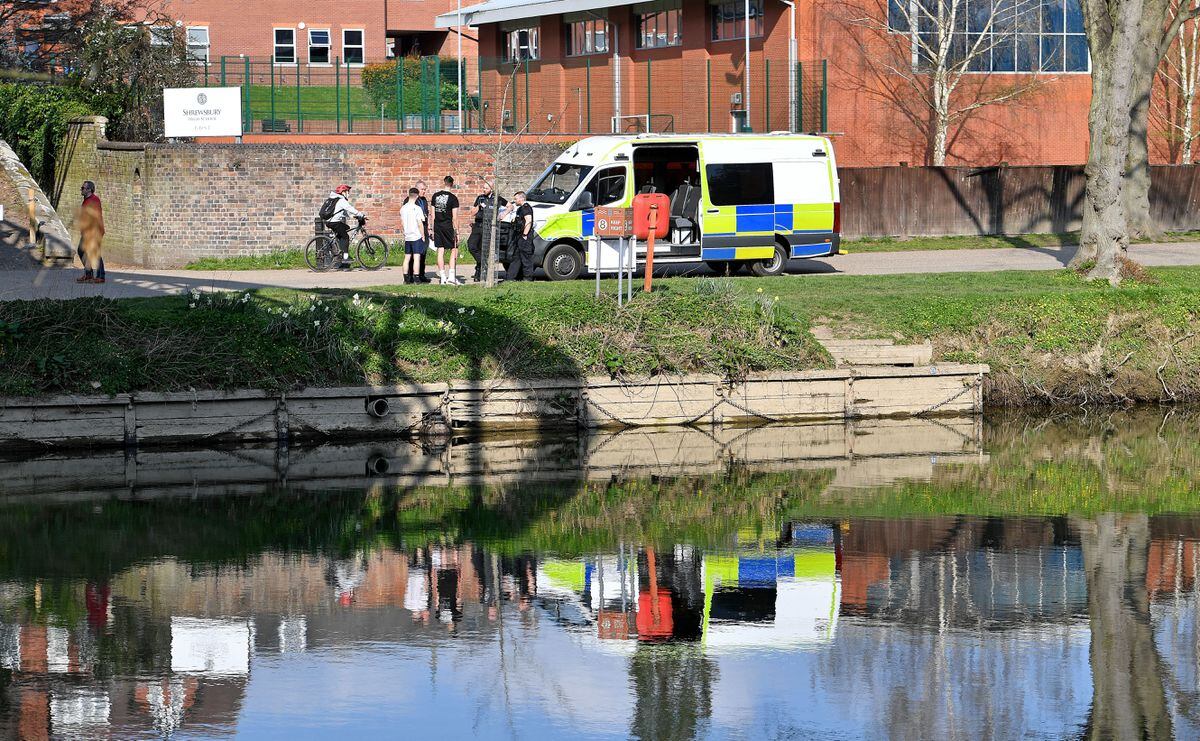 Police and fire crews searched the River Severn last week