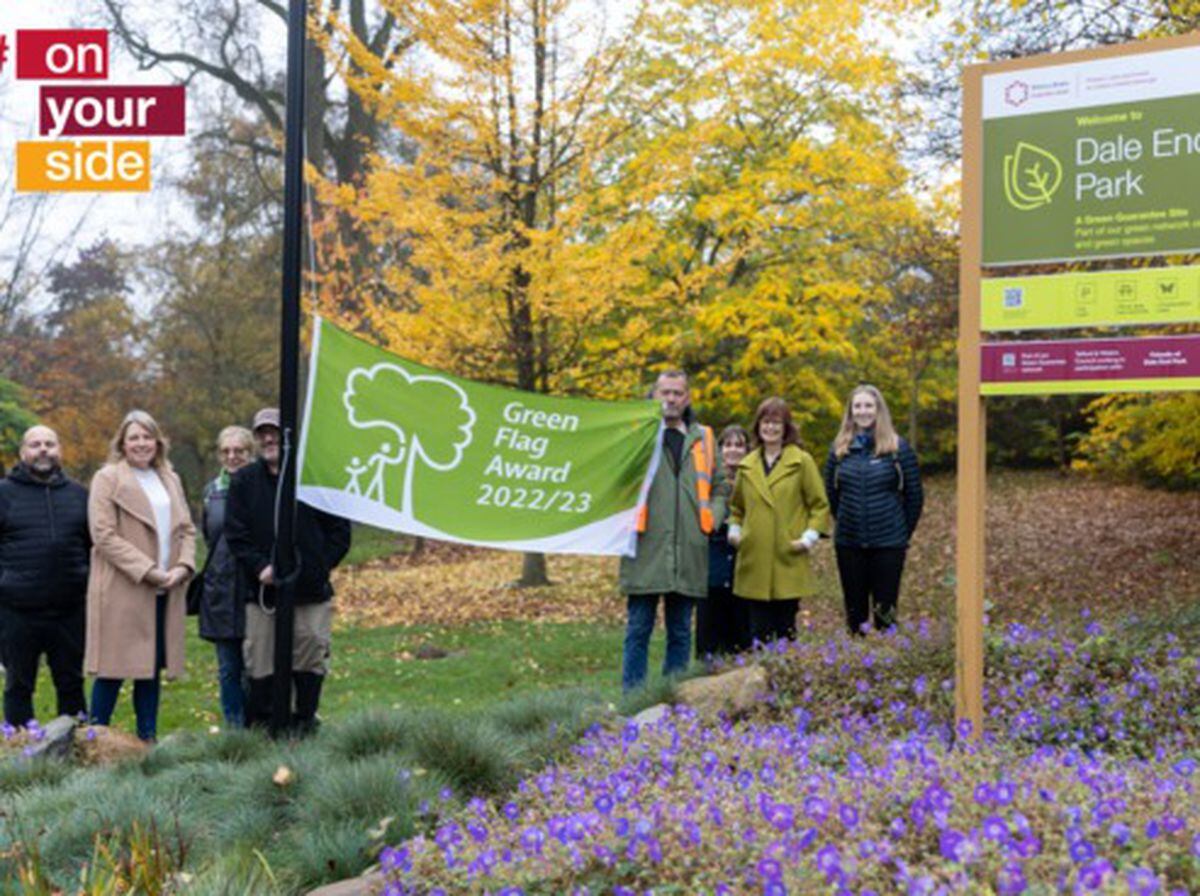 Dale End Park in Telford has received a Green Flag accolade