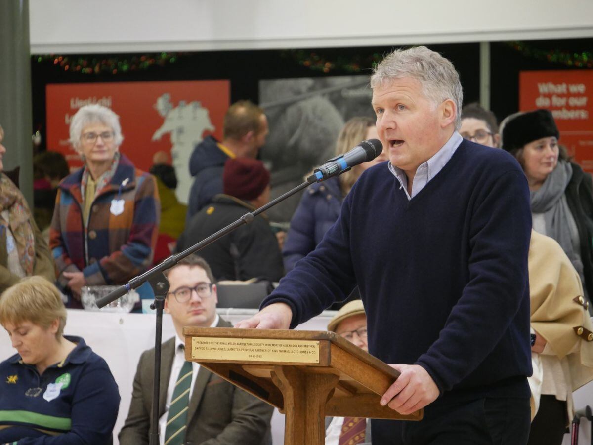 The two-day Winter Fair was officially opened by regenerative farmer and well-known landowner Dafydd Wynne Finch, from North Wales.  