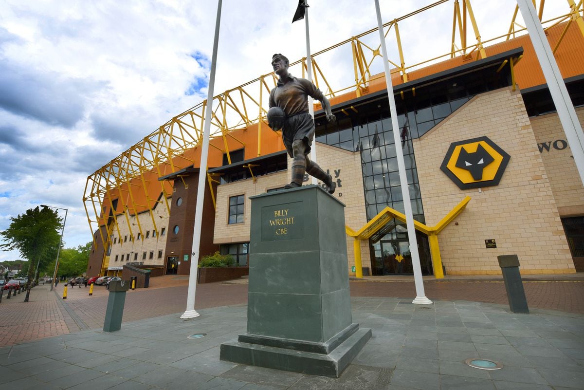 The statue in his honour at Molineux.