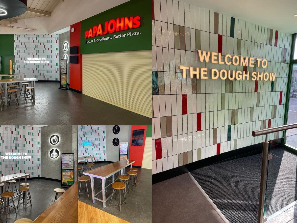 Papa Johns will give stores in Wrexham and Birmingham a new look 