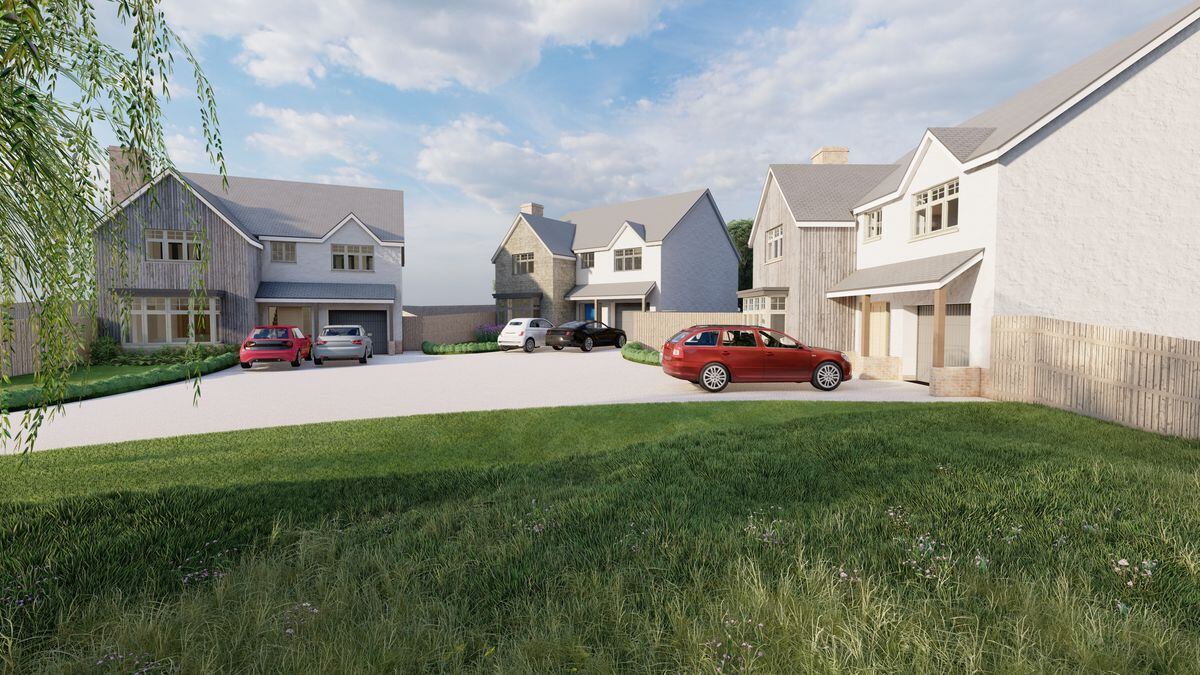 Three houses are planned for the site. Image: Darwyn Homes Ltd