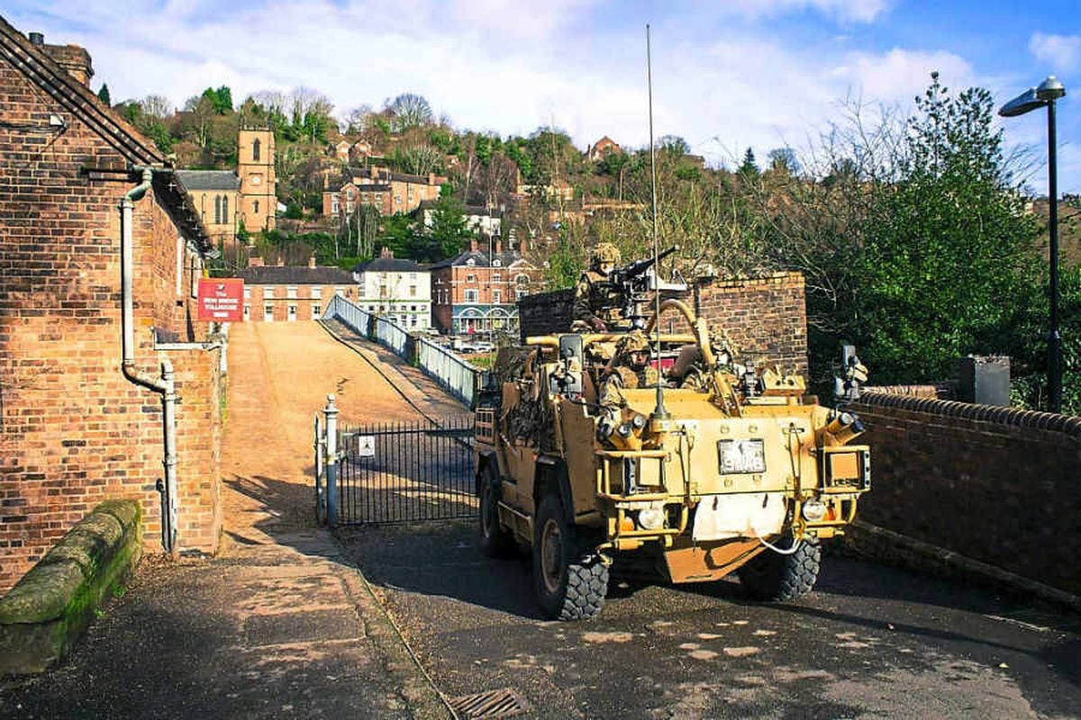 Army teams roll into Shropshire tourist hotspots