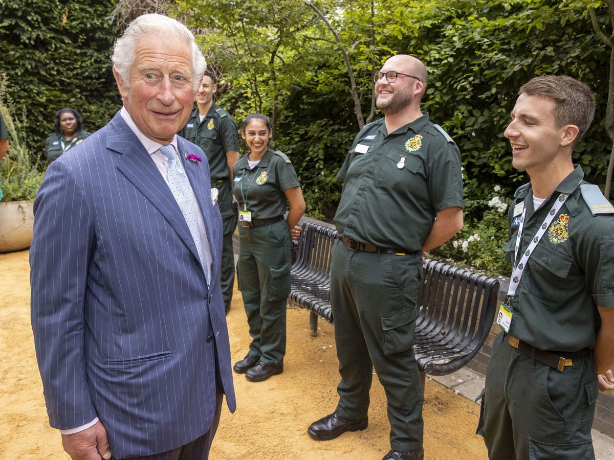 Charles visit to Chelsea and Westminster Hospital